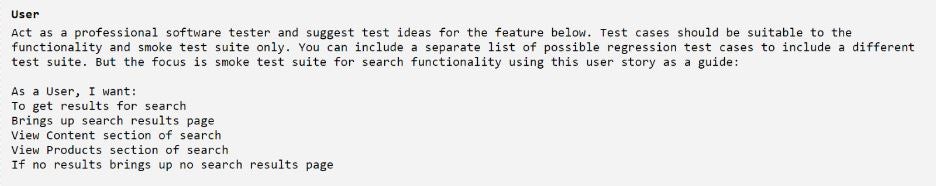 A screenshot of the prompt.