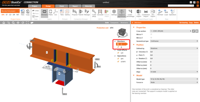 Continuous beam over column connection design (EN) | IDEA StatiCa