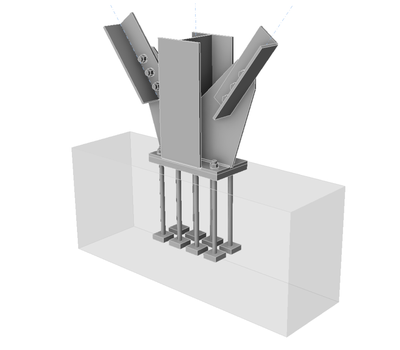 Zwei Aussteifungsdiagonalen