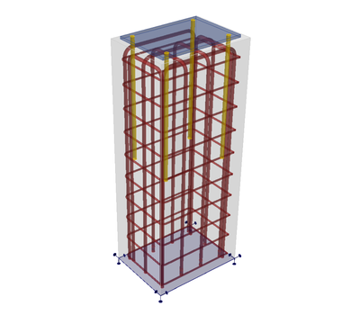 Verankerung an der Stütze