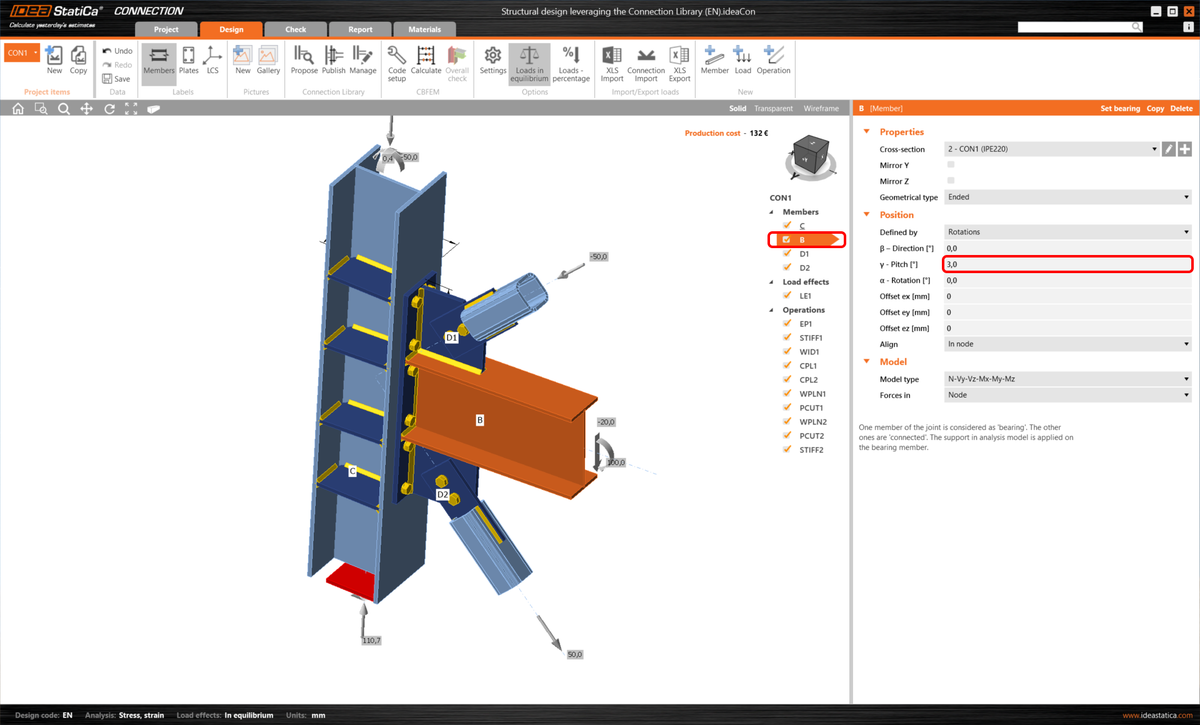 Structural design leveraging the Connection Library (EN) | IDEA StatiCa