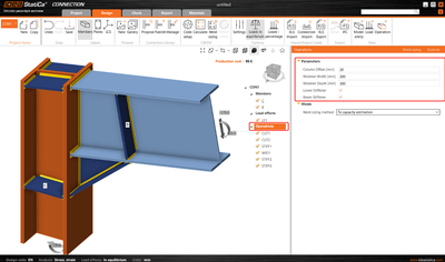 Parametric templates in Connection Library | IDEA StatiCa