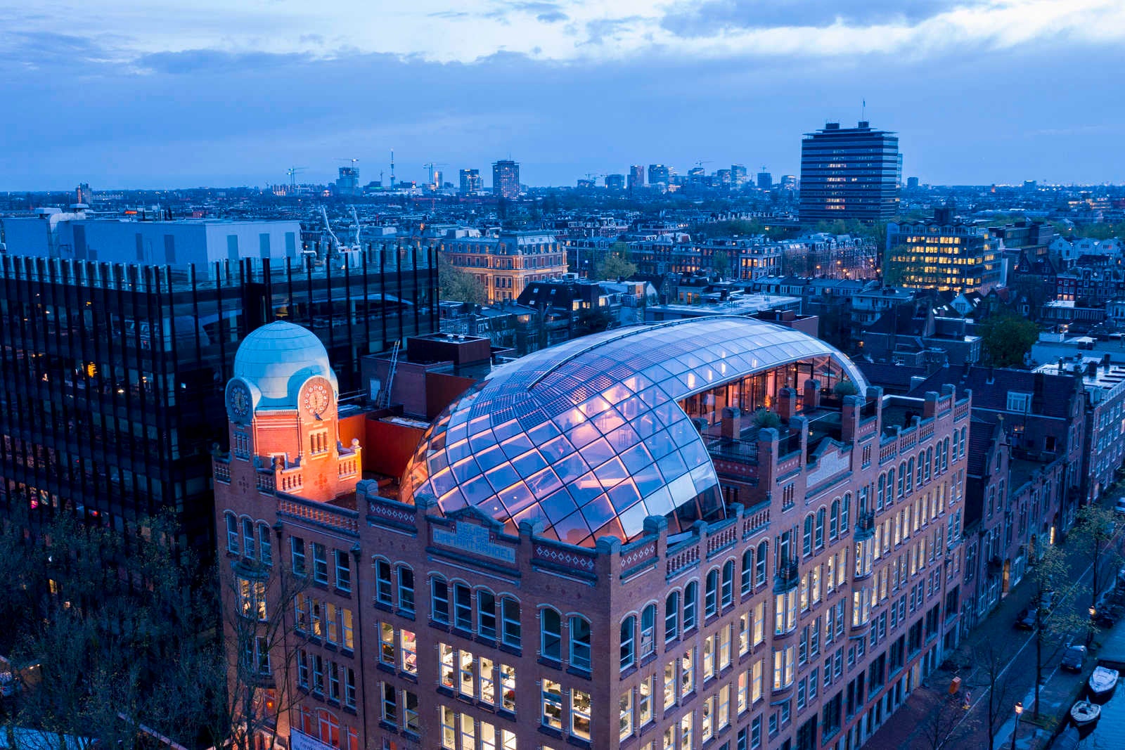Glass Roof Topping Amsterdam Netherlands Idea Statica
