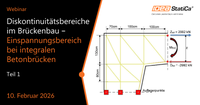 Diskontinuitätsbereiche im Brückenbau – Teil 1:  Einspannungsbereich bei integralen Betonbrücken