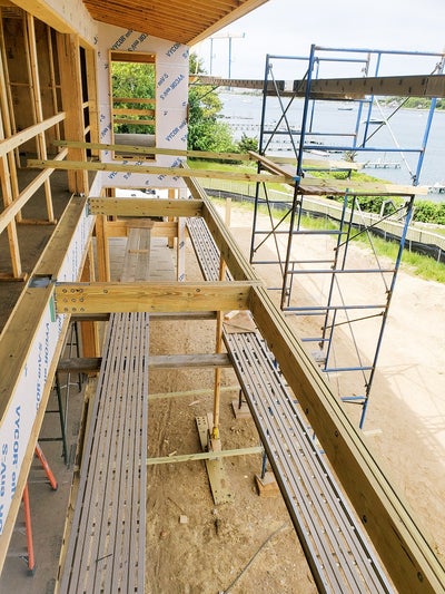 Bau eines Einfamilienhauses