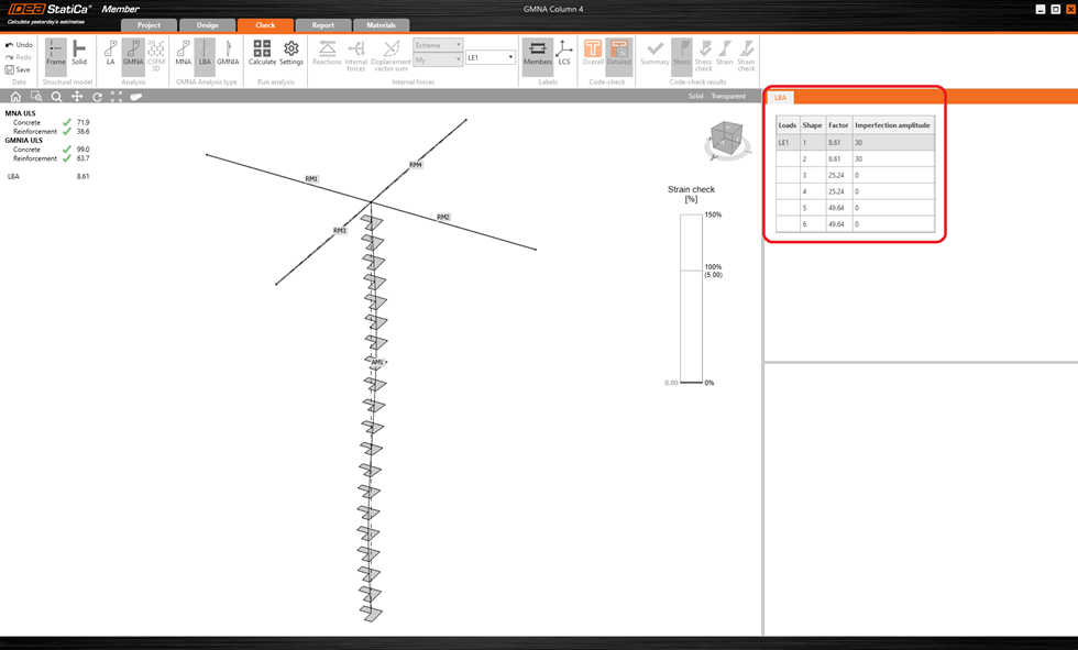 Design And Check Of Slender Columns Idea Statica