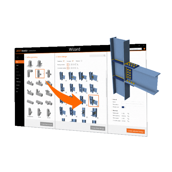 Showcase of Idea Statica features for structural designers of steel connections and concrete members
