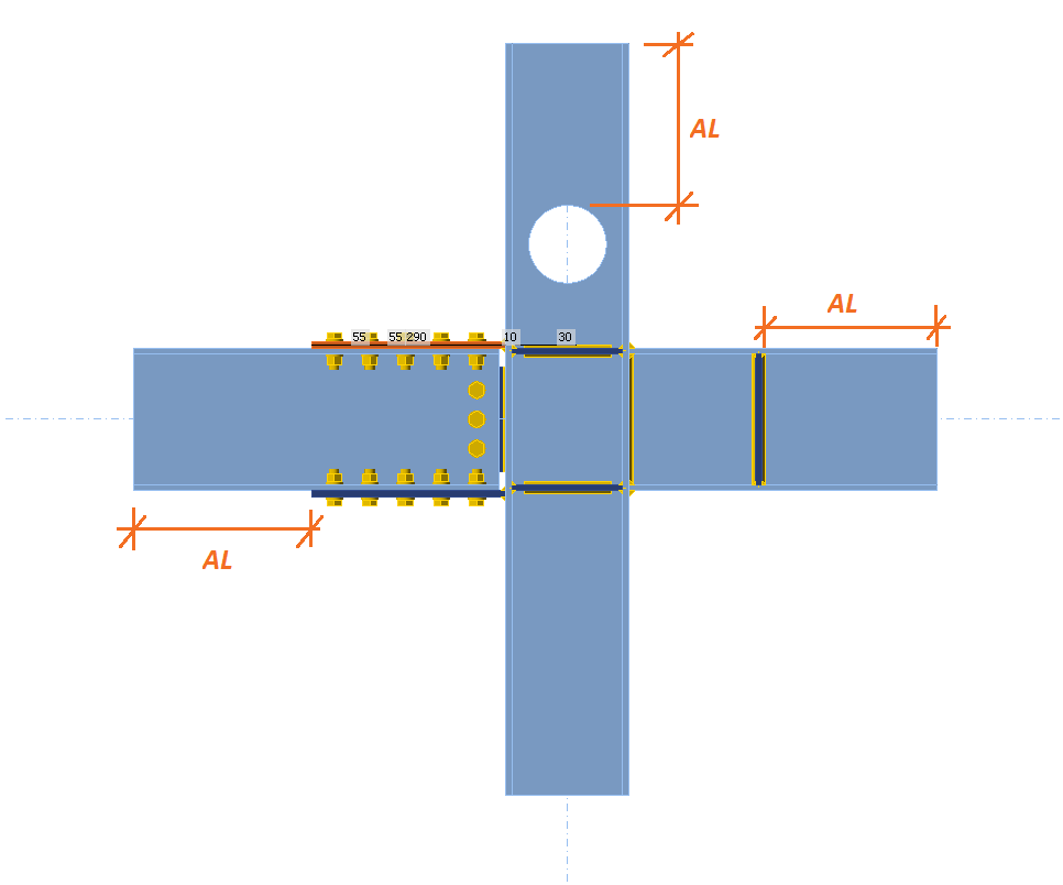 Default member length in Connection | IDEA StatiCa