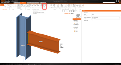 Steel connection capacity design (AISC) | IDEA StatiCa