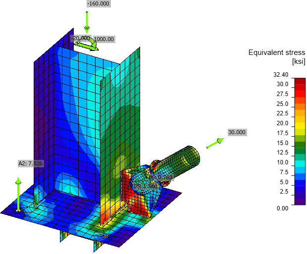 Column Base Plate In Braced Bay – LRFD | IDEA StatiCa