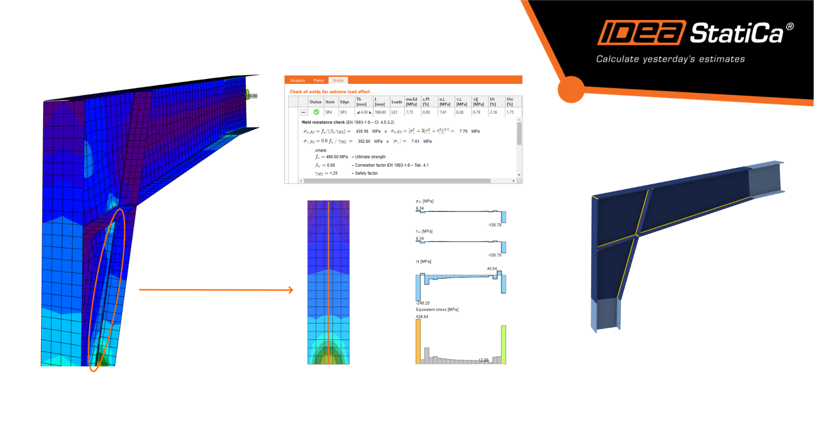 Tapered frame corner haunch | IDEA StatiCa