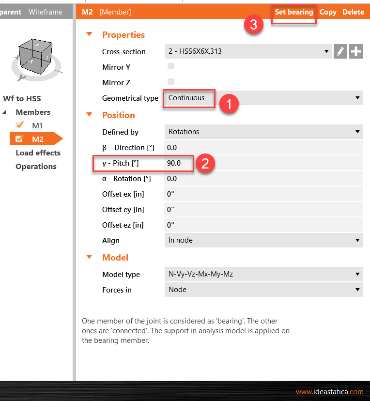 Moment connection: Wide flange to HSS (AISC) | IDEA StatiCa
