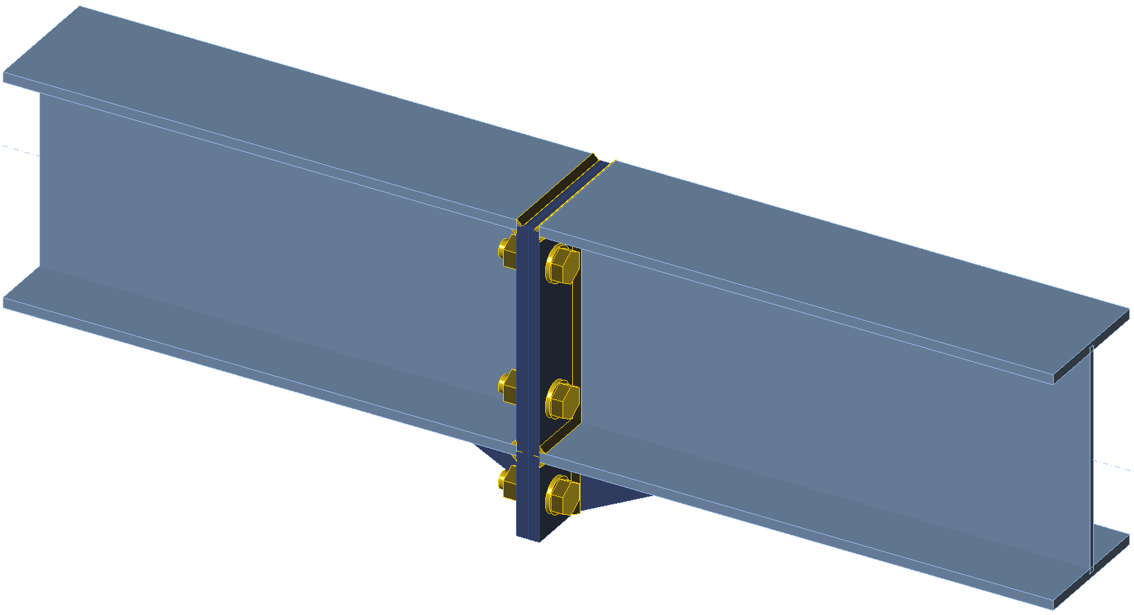 Extended moment end plate connection ASD IDEA StatiCa