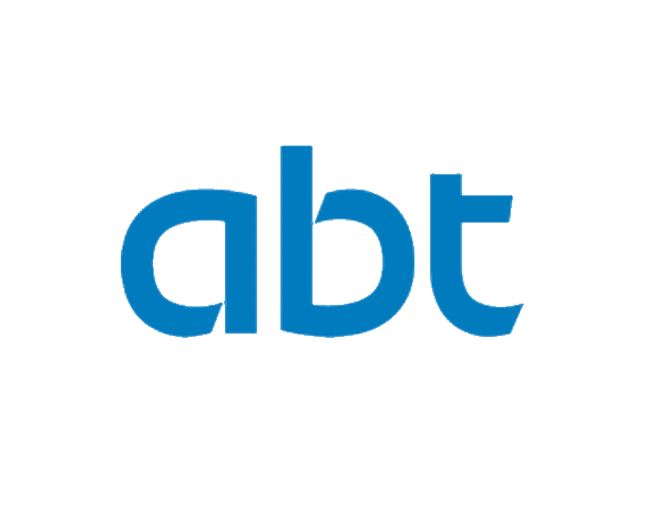 Letter abt monogram logo design Royalty Free Vector Image