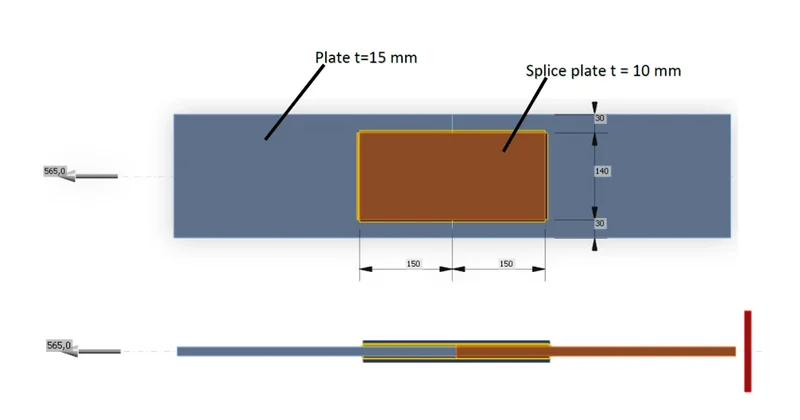 Welded Splice Connection Idea Statica