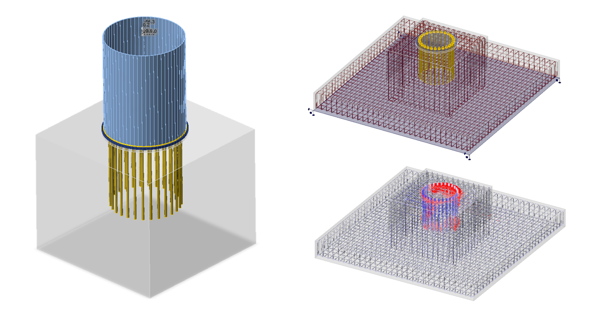 Anchoring of a circular column | IDEA StatiCa