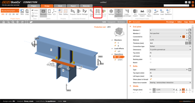 Continuous beam over column connection design (EN) | IDEA StatiCa