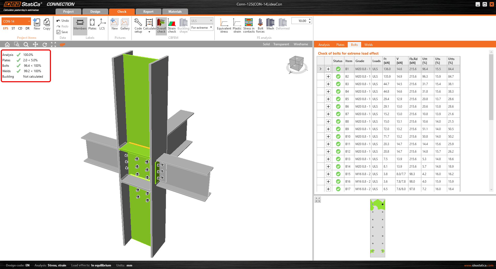 Обучающий пример расчёту узлов с помощью BIM интерфейса с Autodesk Robot |  IDEA StatiCa