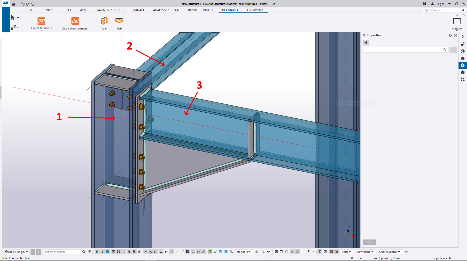 How to combine Tekla Structures and SAP2000 for steel connection design