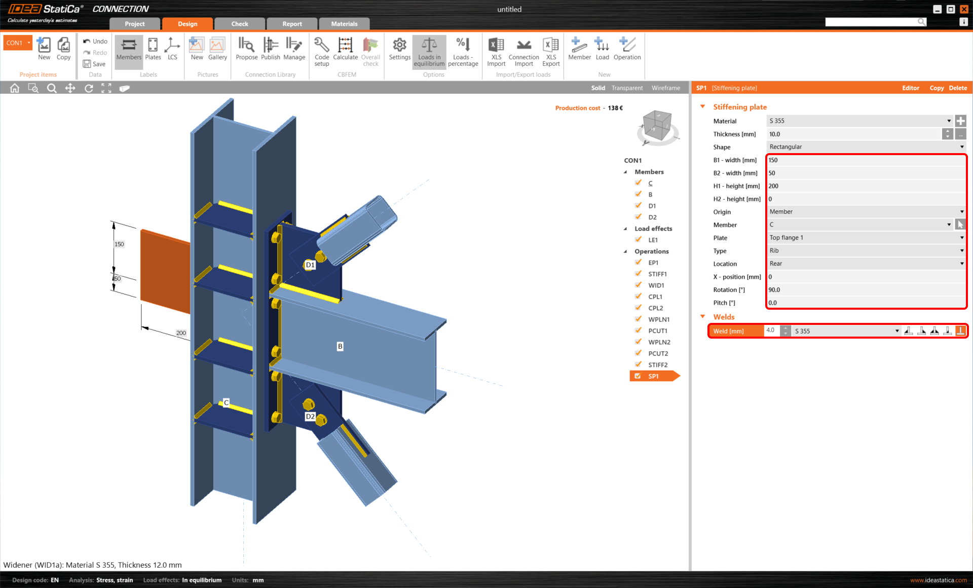 Structural design leveraging the Connection Library (EN) | IDEA StatiCa