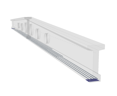 Předpjaté prvky s otvory