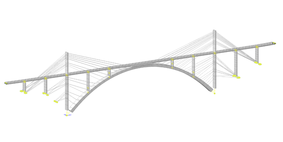 Arch railway bridge, Jetetice | IDEA StatiCa