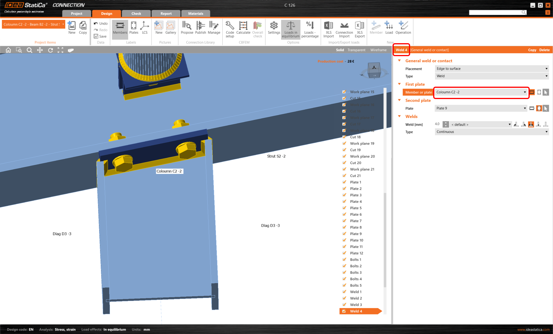 Tekla Structures BIM Link Tutorial - A Steel Connection Design Example ...