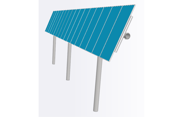 Rotatable solar panel system, Voorthuizen | IDEA StatiCa