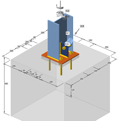 Robot Structural Analysis BIM link for design of a steel connection (EN ...