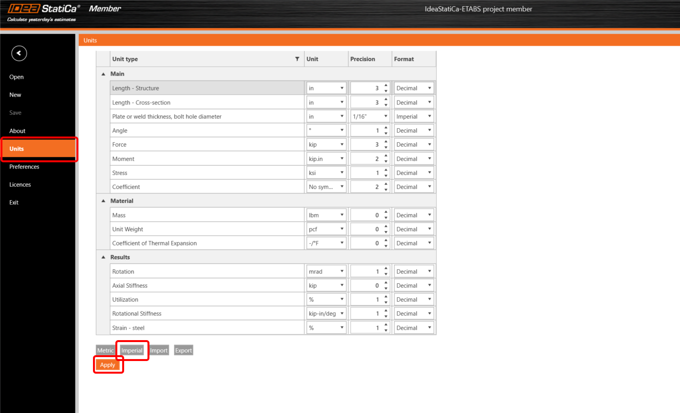 ETABS BIM link for steel member buckling analysis (AISC) | IDEA StatiCa