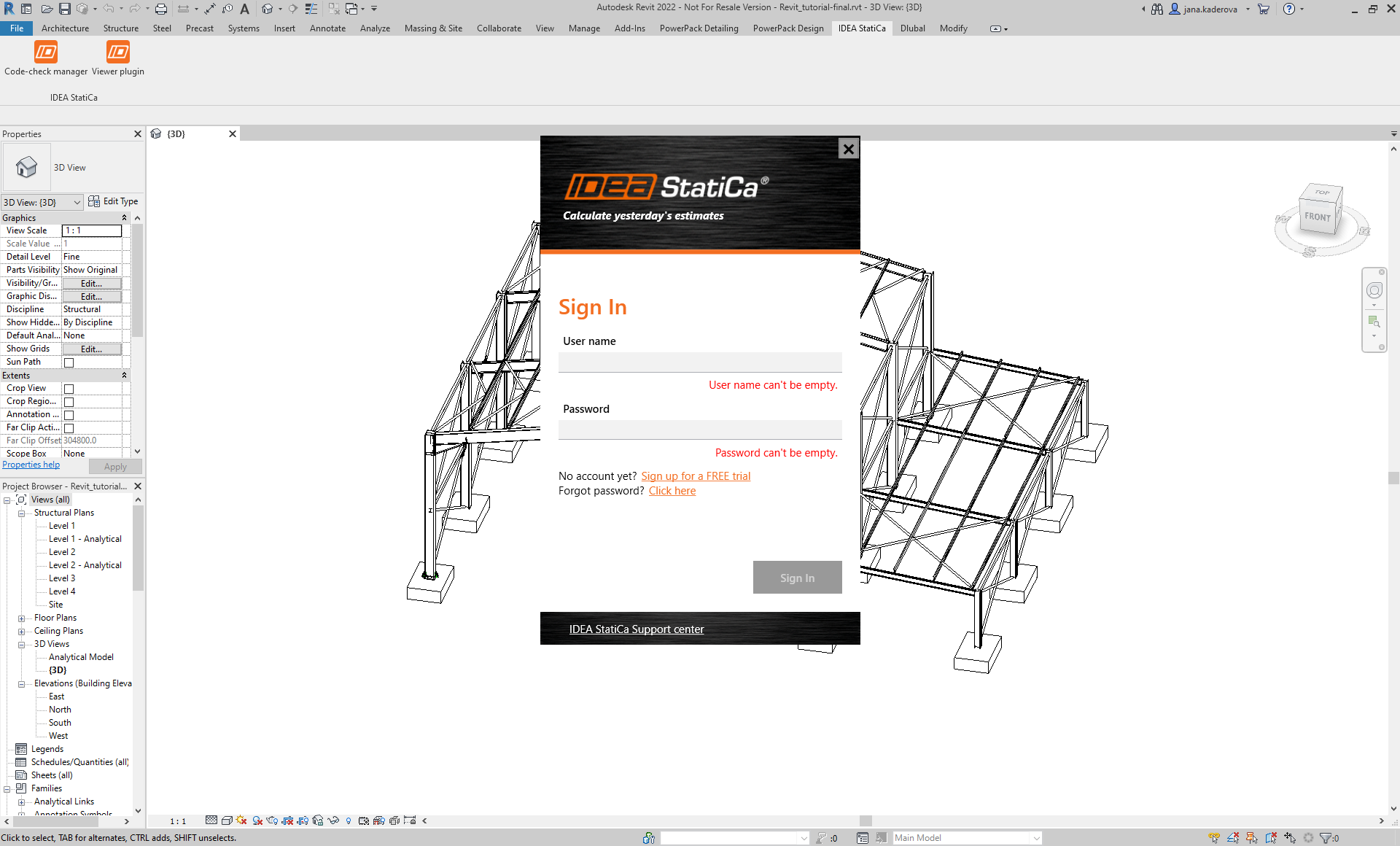 Плагин IDEA StatiCa Viewer для Autodesk Revit | IDEA StatiCa