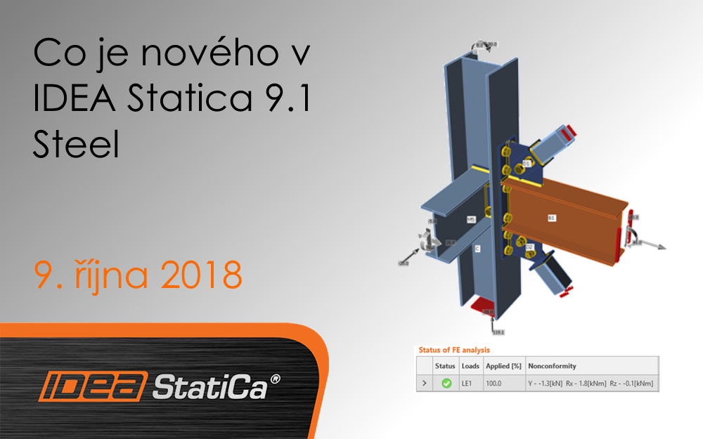 Co je nového v IDEA Statica 9.1 Steel