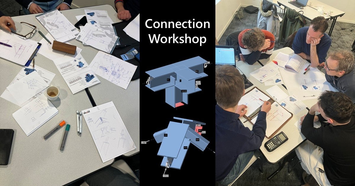 
Designing steel connections at the Connection Workshop in Belgium