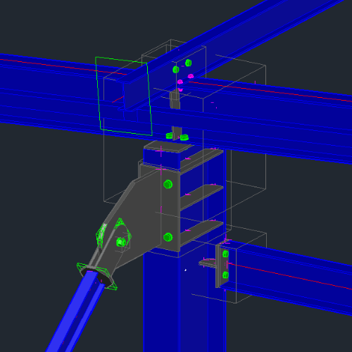 Code check for any steel connection at the BIM table