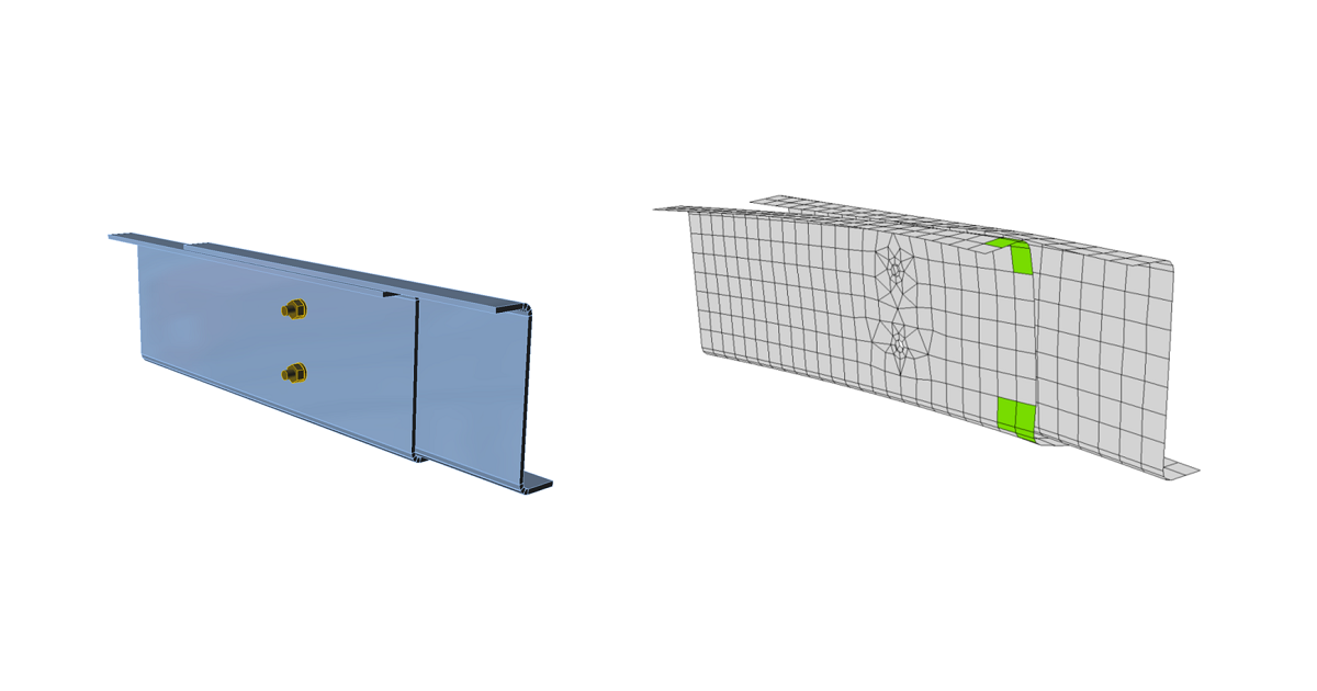 Plate model and mesh convergence