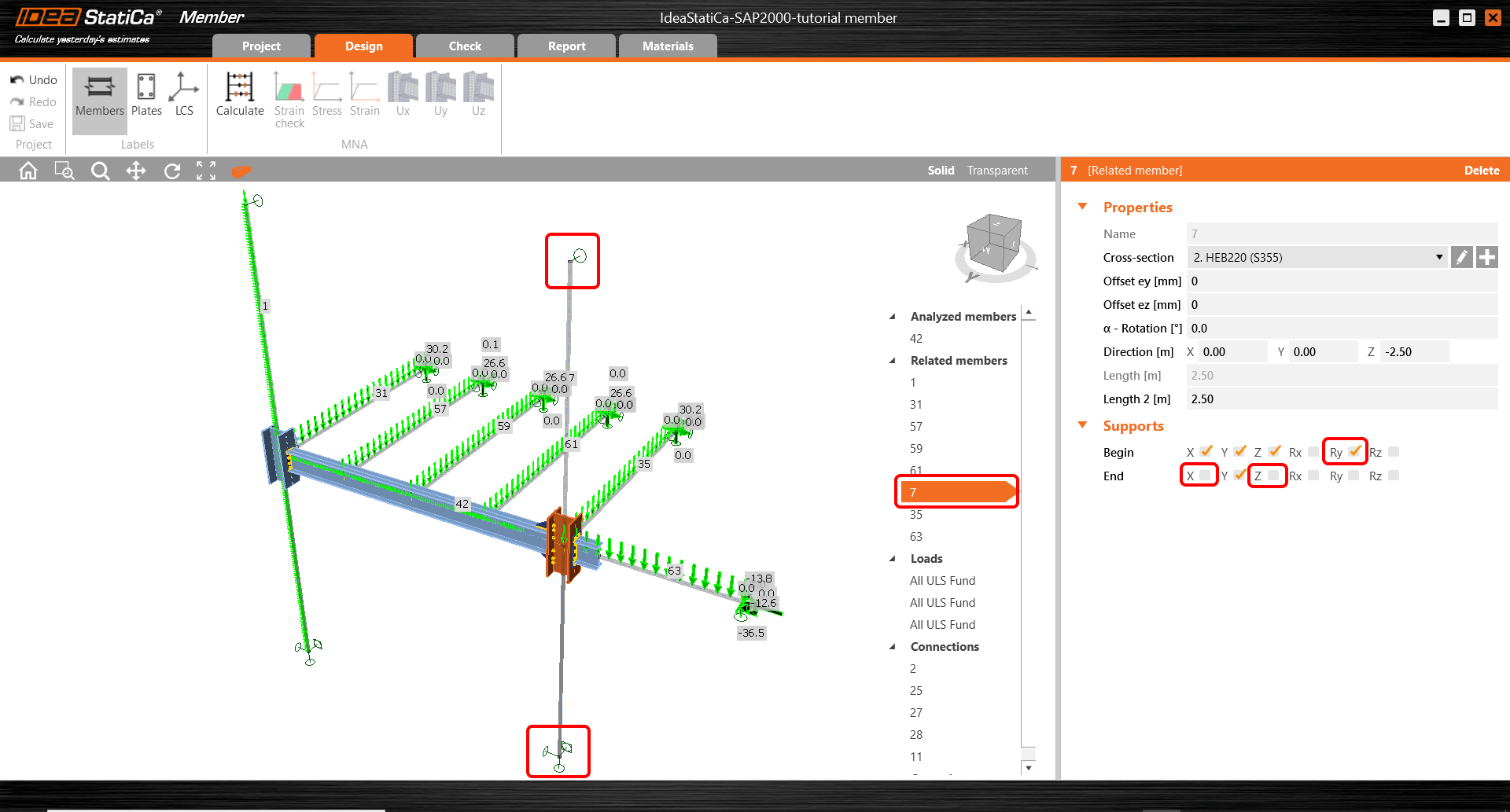 SAP2000 BIM Link Tutorial For Member Design | IDEA StatiCa