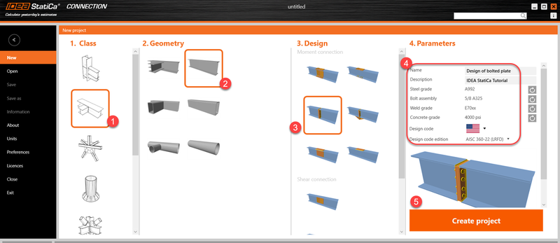 Bolted plate to plate connection design (AISC) | IDEA StatiCa