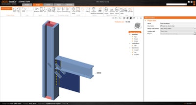 Claw angle on WF bracing connection (AISC) | IDEA StatiCa