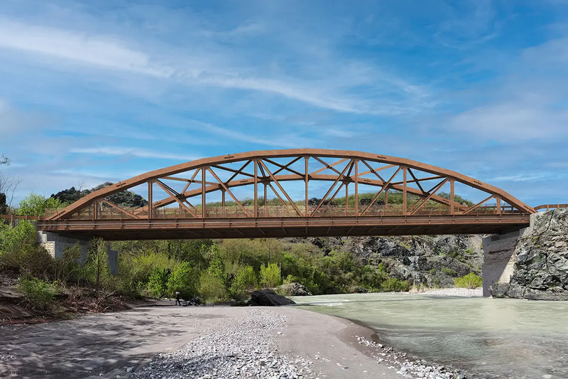 Ponte Barberino, a new bridge over the Trebbia river