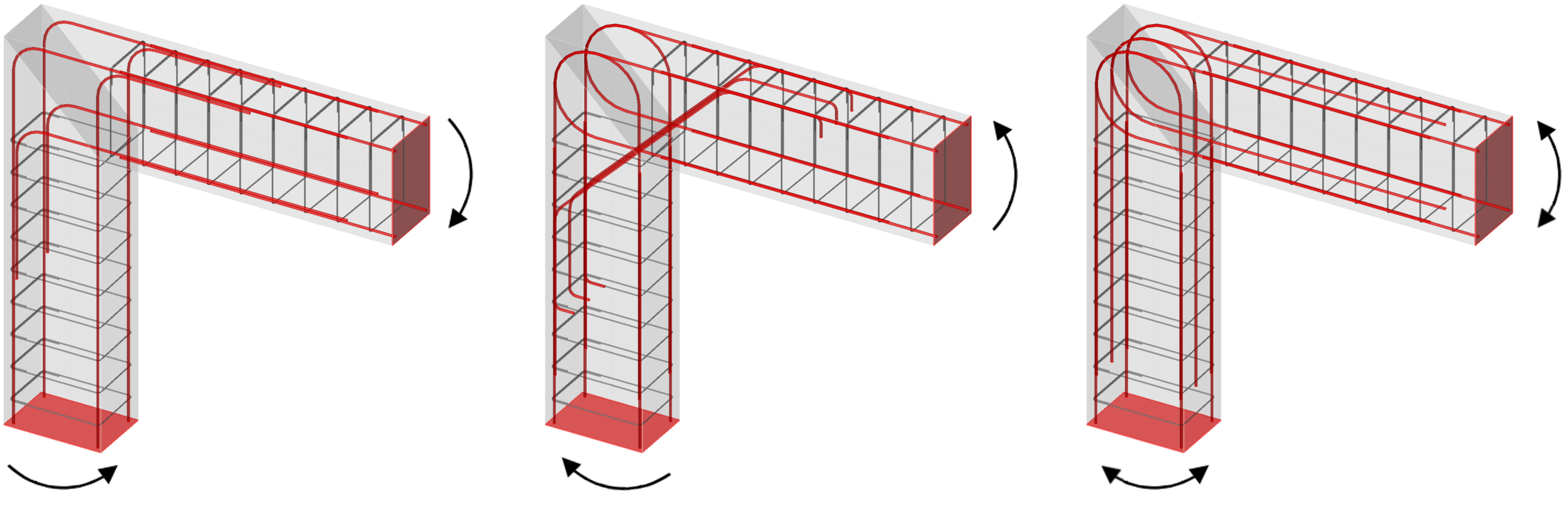 Reinforcement in Detail Concrete frame corners under bending moments