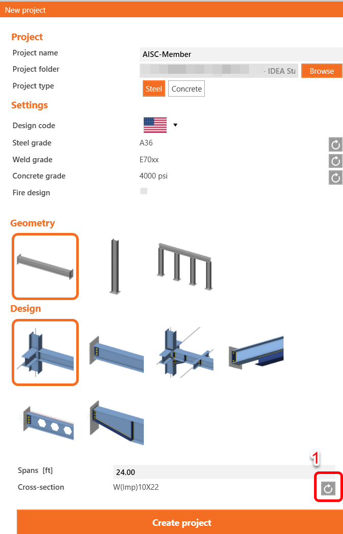 Structural design of steel beam (AISC) | IDEA StatiCa