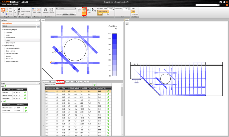 General description of ULS results in Detail application | IDEA StatiCa