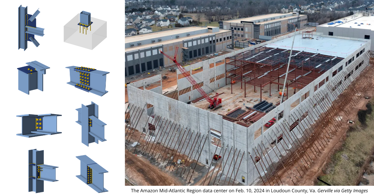 Common AISC Standard Steel Connections Used in Data Center Structures