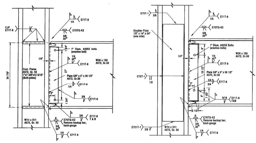 Welded Unreinforced Flange-Welded Web (WUF-W) Prequalified Connection ...