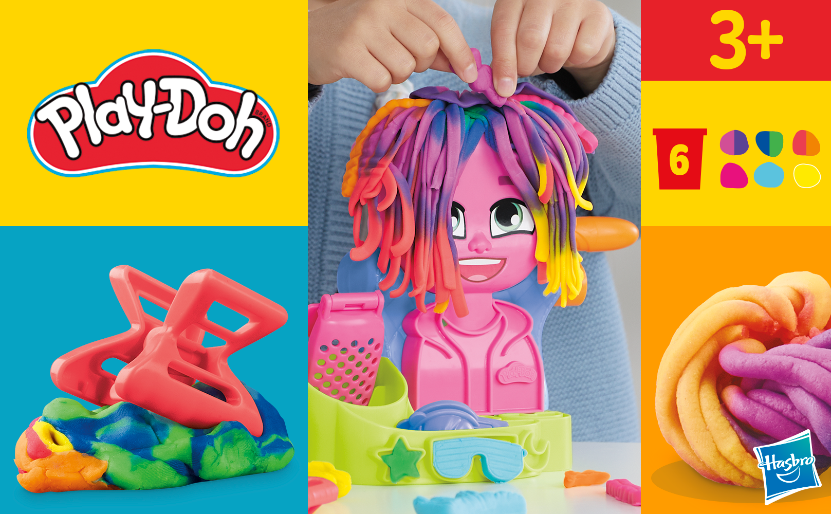 Hairdressing fashion play doh