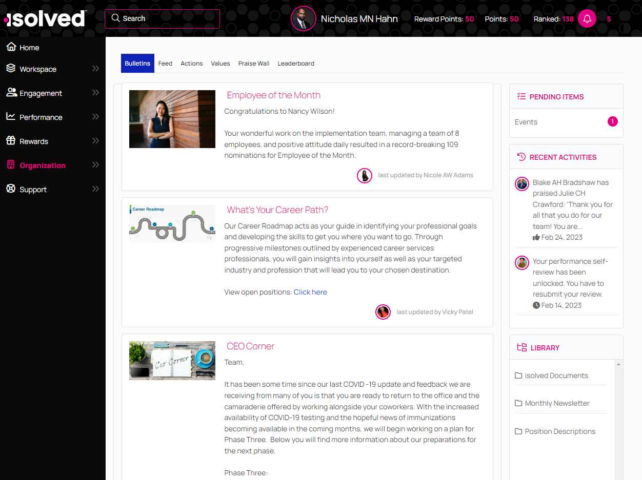 isolved Share & Perform | isolved Marketplace