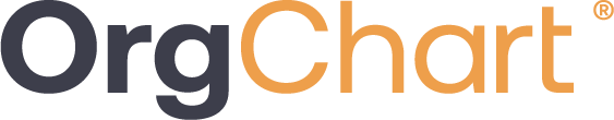 Reads "OrgChart" in dark grey and orange.