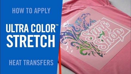 how to apply UltraColor Stretch heat transfers