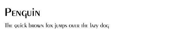 Penguin font