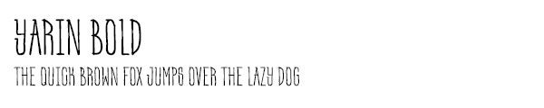 Yarin Bold font